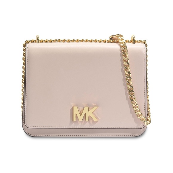 Michael Kors Handbags - Michael Kors Mott Shoulder Bag in Blush Pink and Gold tones